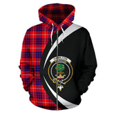 Hamilton Modern Tartan Crest Zipper Hoodie - Circle Style